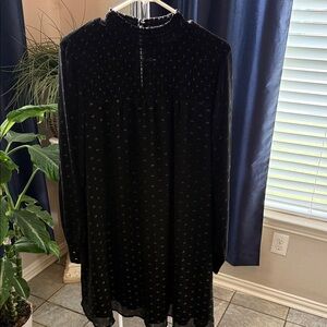 Elegant Black and Gold Dress